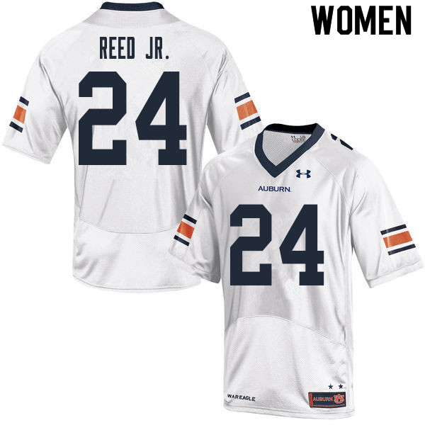 Women's Auburn Tigers #24 Eric Reed Jr. White 2020 College Stitched Football Jersey